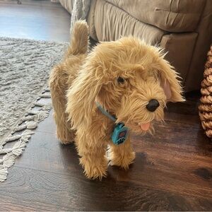 Adorable Tan Stuffed Dog Toy